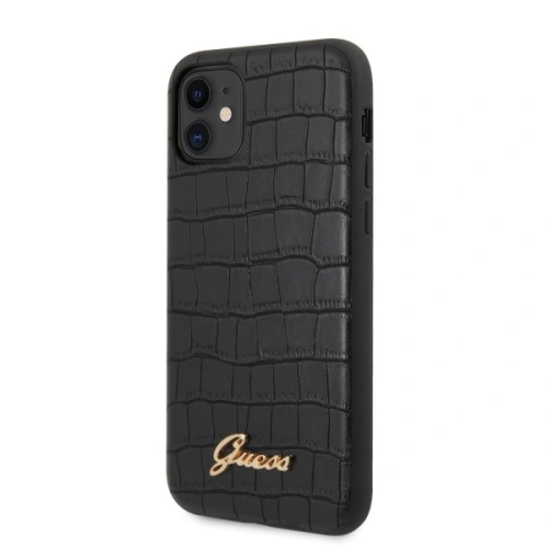 Kup Case Guess GUHCN61PCUMLCRBK Apple iPhone 11 schwarz/black Croco Collection - GUE515BLK - {ean13} - Sklep Home Screen