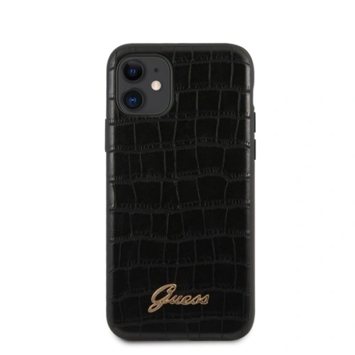 Kup Case Guess GUHCN61PCUMLCRBK Apple iPhone 11 schwarz/black Croco Collection - GUE515BLK - {ean13} - Sklep Home Screen