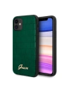 Case Guess GUHCN61PCUMLCRDG Apple iPhone 11 grün/dunkelgrün Croco Collection