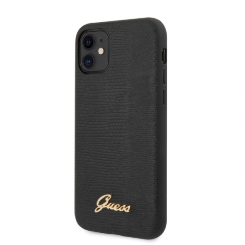 Kup Etui Guess GUHCN61PCUMLLIBK Apple iPhone 11 fekete Lizard Collection - GUE517BLK - {ean13} - Sklep Home Screen