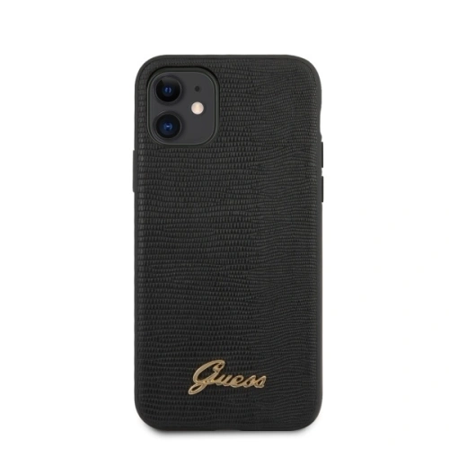 Kup Etui Guess GUHCN61PCUMLLIBK Apple iPhone 11 fekete Lizard Collection - GUE517BLK - {ean13} - Sklep Home Screen