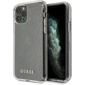 Buy Guess GUHCN65PCGLSI Apple iPhone 11 Pro Max silver hard case Glitter - GUE519SLV - {ean13} - Home Screen Store Europe