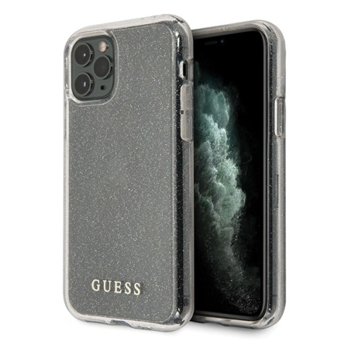 Kup Case Guess GUHCN65PCGLSI Apple iPhone 11 Pro Max silber/hard case Glitter - GUE519SLV - {ean13} - Sklep Home Screen