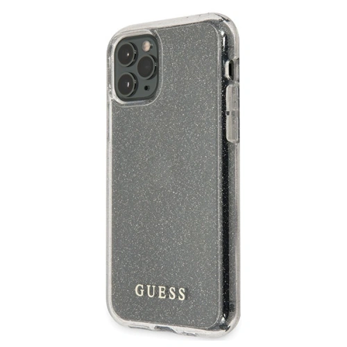 Buy Guess GUHCN65PCGLSI Apple iPhone 11 Pro Max silver hard case Glitter - GUE519SLV - {ean13} - Home Screen Store Europe