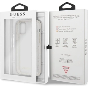 Buy Guess GUHCN65PCGLSI Apple iPhone 11 Pro Max silver hard case Glitter - GUE519SLV - {ean13} - Home Screen Store Europe