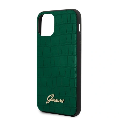 Kup Case Guess GUHCN65PCUMLCRDG Apple iPhone 11 Pro Max grün/dunkelgrün Croco Collection - GUE521GRN - {ean13} - Sklep Home Screen