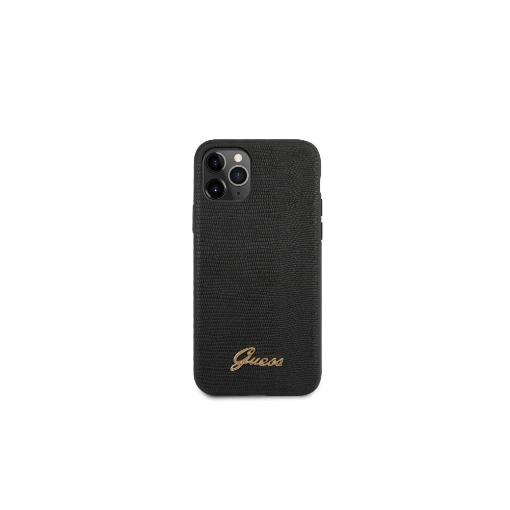 Etui Guess GUHCN65PCUMLLIBK Apple iPhone 11 Pro Max czarny/black Lizard Collection