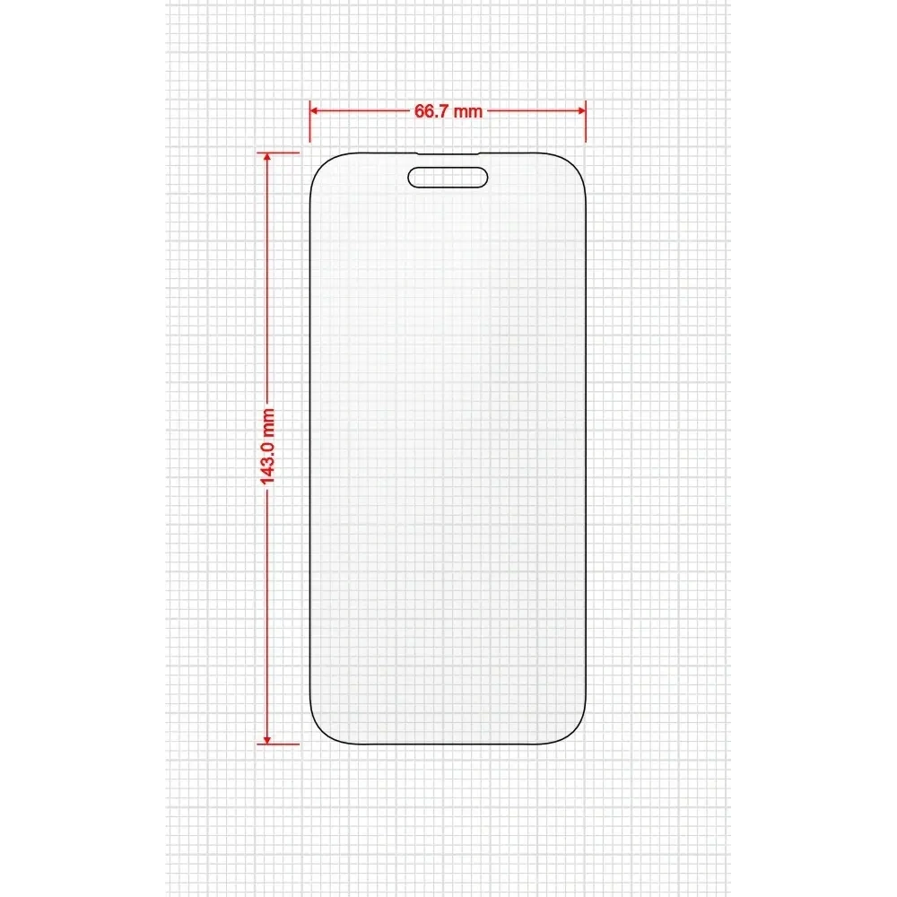 Folia matowa GrizzGlass MatteScreen Easy do Apple iPhone 15 Pro [2 PACK]