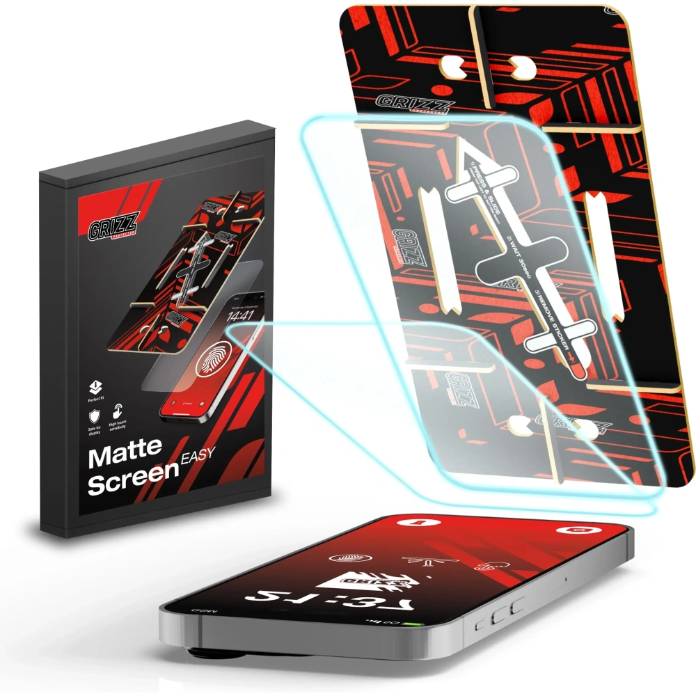 Folia matowa GrizzGlass MatteScreen Easy do Apple iPhone 13 Pro Max [2 PACK]
