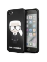 Case Karl Lagerfeld KLHCI8DLFKBK Apple iPhone SE 2022/SE 2020/8/7 schwarz/black Hartschale Iconic Karl Glitter