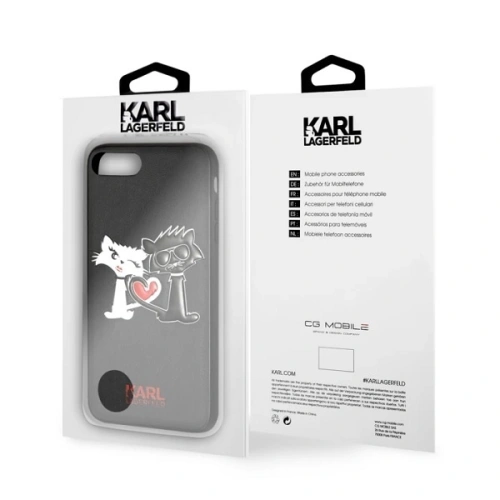 Kup Etui Karl Lagerfeld KLHCP7CL1BK Apple iPhone SE 2022/SE 2020/8/7 hardcase černý/black Choupette in love - KLD282BLK - {ean13} - Sklep Home Screen