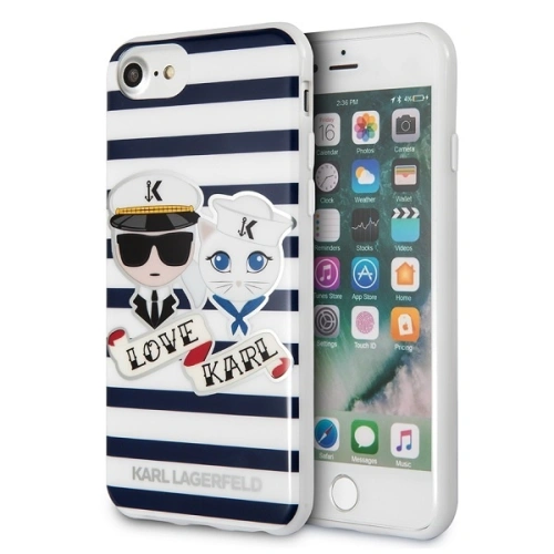 Kup Etui Karl Lagerfeld KLHCP7KSS Apple iPhone SE 2022/SE 2020/8/7 hard case Sailors Stripes - KLD283 - {ean13} - Sklep Home Screen