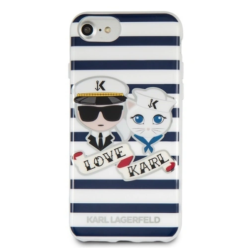 Kup Etui Karl Lagerfeld KLHCP7KSS Apple iPhone SE 2022/SE 2020/8/7 hard case Sailors Stripes - KLD283 - {ean13} - Sklep Home Screen