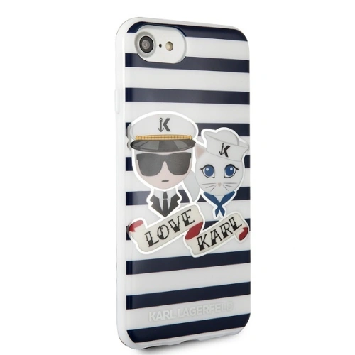 Kup Etui Karl Lagerfeld KLHCP7KSS Apple iPhone SE 2022/SE 2020/8/7 hard case Sailors Stripes - KLD283 - {ean13} - Sklep Home Screen