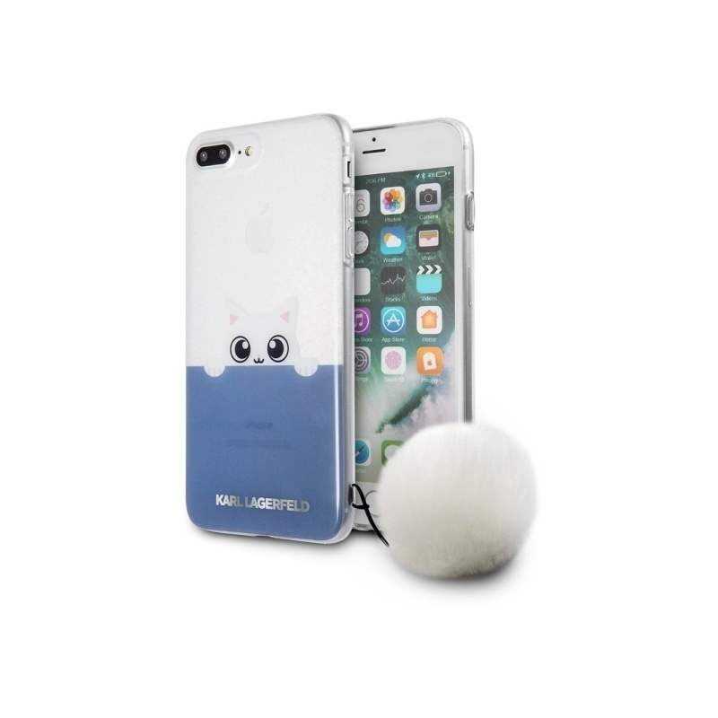Buy Karl Lagerfeld KLHCP7LTRGPABBL Apple iPhone 8/7 Plus hardcase blue K-Peek a Boo - 3700740386040 - KLD284CLBLU - Homescreen.pl