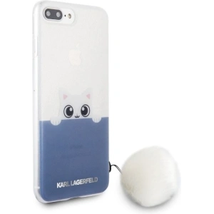 Kup Etui Karl Lagerfeld KLHCP7LTRGPABBL Apple iPhone 8/7 Plus hardcase transparent/blue K-Peek a Boo - KLD284CLBLU - {ean13} - Sklep Home Screen