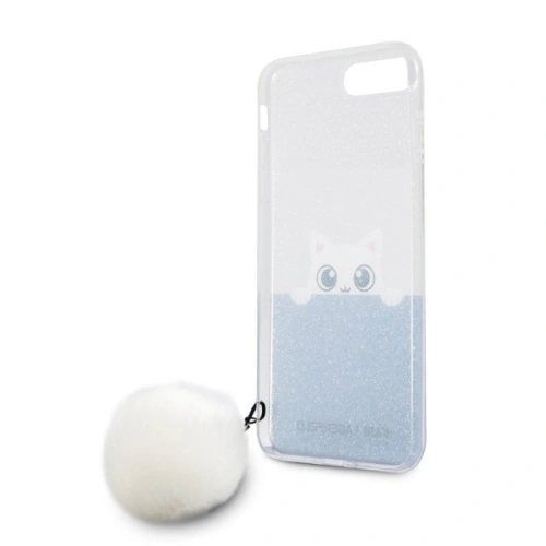 Kup Etui Karl Lagerfeld KLHCP7LTRGPABBL Apple iPhone 8/7 Plus hardcase transparent/albastru K-Peek a Boo - KLD284CLBLU - {ean13} - Sklep Home Screen