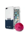 Etui Karl Lagerfeld KLHCP7LTRGPABPI Apple iPhone 8/7 Plus tvrdý obal transparentní/růžový K-Peek a Boo