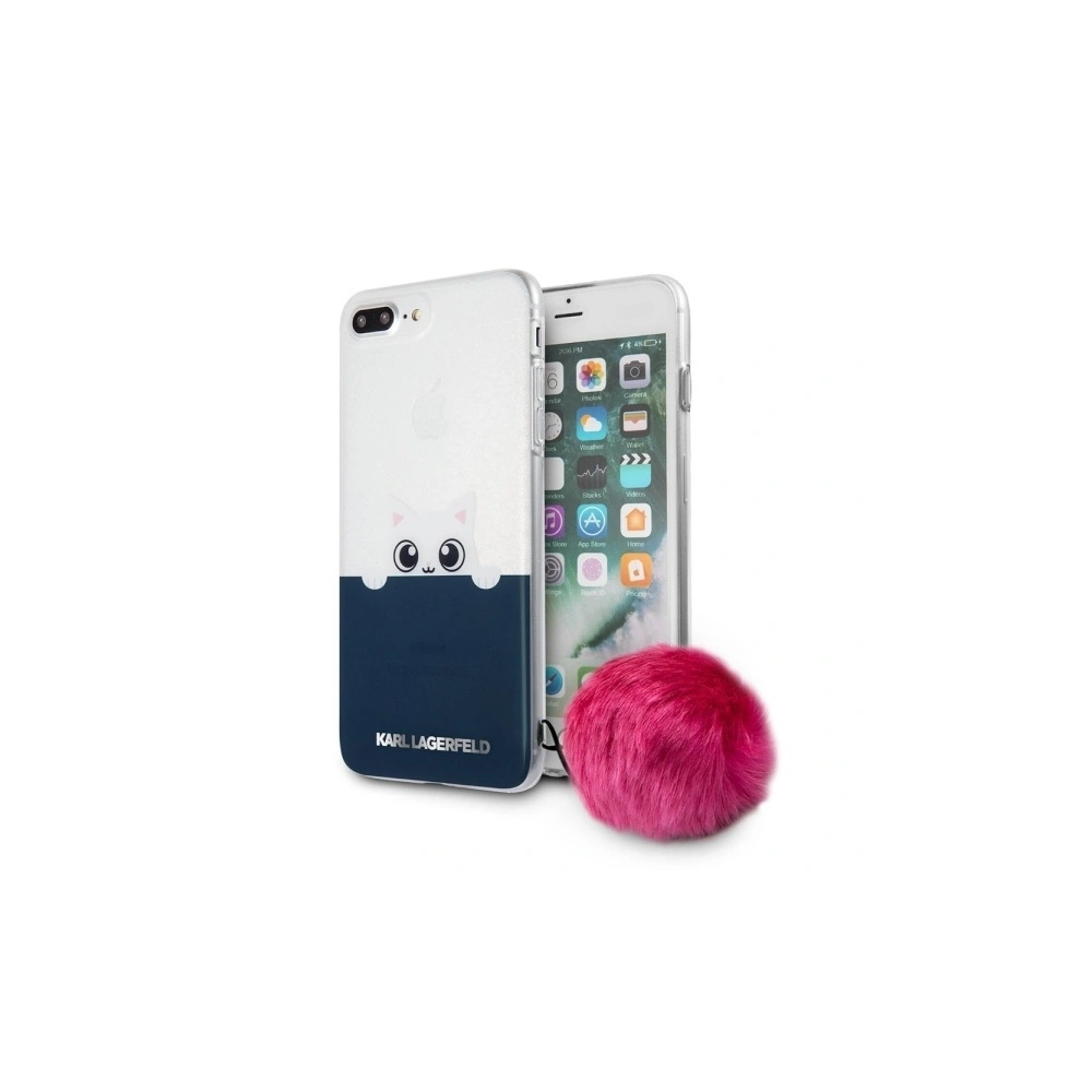 Etui Karl Lagerfeld KLHCP7LTRGPABPI Apple iPhone 8/7 Plus hardcase transparent/pink K-Peek a Boo