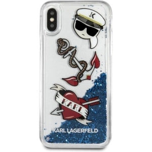 Etui Karl Lagerfeld KLHCPXKSG Apple iPhone X/XS hard case Captain Karl Liquid Glitter