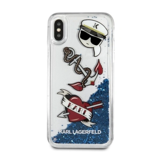 Kup Etui Karl Lagerfeld KLHCPXKSG Apple iPhone X/XS hard case Captain Karl Liquid Glitter - KLD288 - {ean13} - Sklep Home Screen