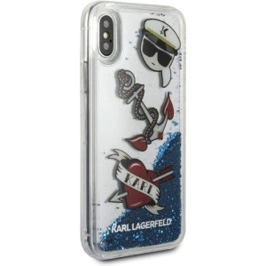 Kup Case Karl Lagerfeld KLHCPXKSG Apple iPhone X/XS Hartschale Captain Karl Liquid Glitter - KLD288 - {ean13} - Sklep Home Screen