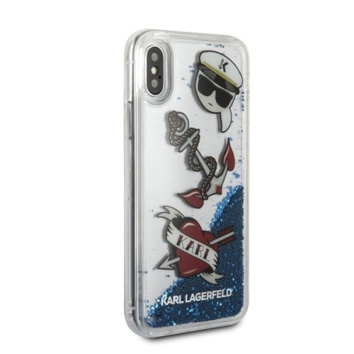 Kup Etui Karl Lagerfeld KLHCPXKSG Apple iPhone X/XS hard case Captain Karl Liquid Glitter - KLD288 - {ean13} - Sklep Home Screen