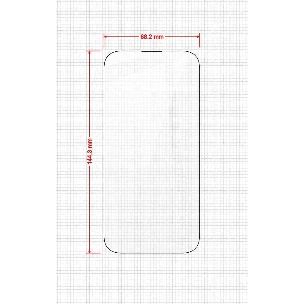 Szkło hybrydowe GrizzGlass HybridGlass Easy do Apple iPhone 15 [2 PACK]