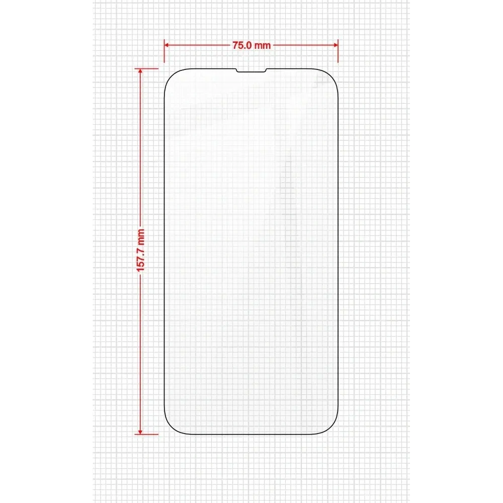 Szkło hybrydowe GrizzGlass HybridGlass Easy do Apple iPhone 14 Plus [2 PACK]