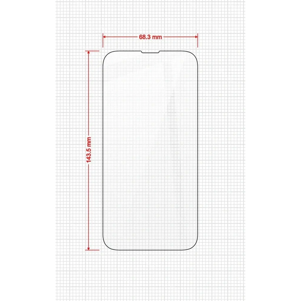 Szkło hybrydowe GrizzGlass HybridGlass Easy do Apple iPhone 14 [2 PACK]