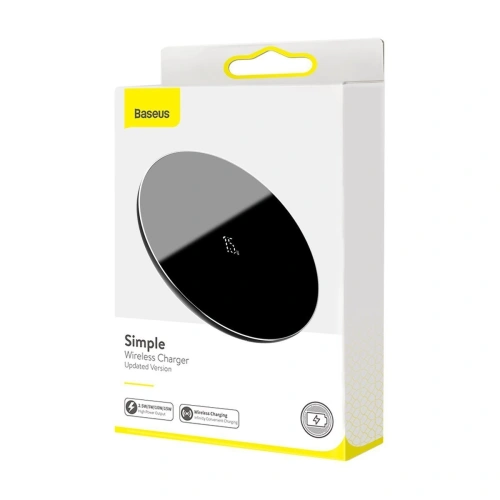 Kup Încărcător wireless cu inducție Baseus Simple, 15W (negru) - BSU1368BLK - {ean13} - Sklep Home Screen