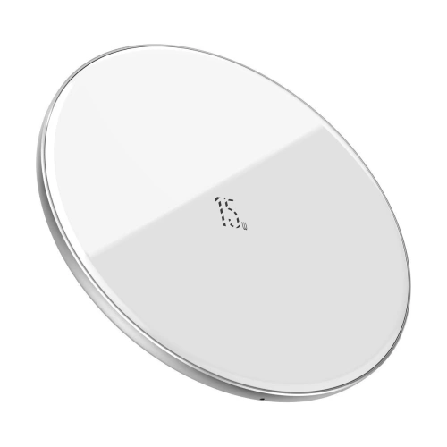 Kup Bezdrátová indukční nabíječka Baseus Simple, 15W (bílá) - BSU1369WHT - {ean13} - Sklep Home Screen