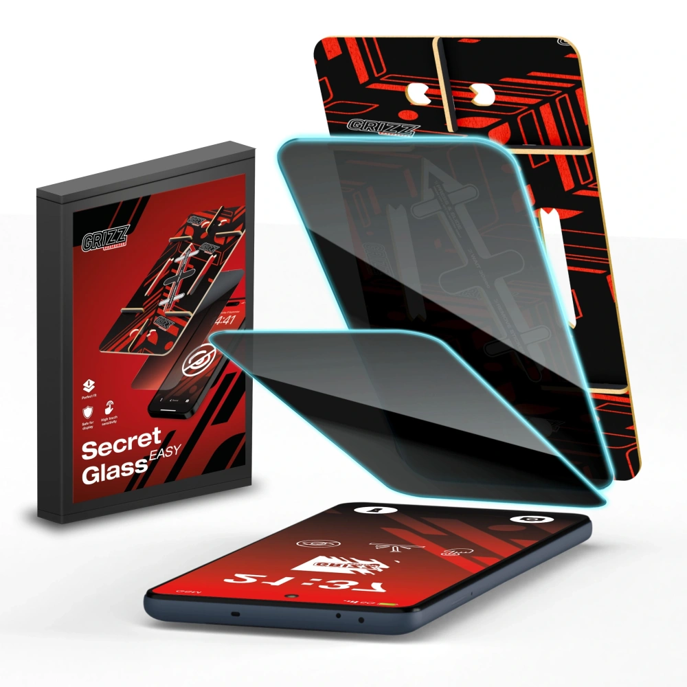 Szkło prywatyzujące GrizzGlass SecretGlass Easy do Ulefone Armor 24 [2 PACK]