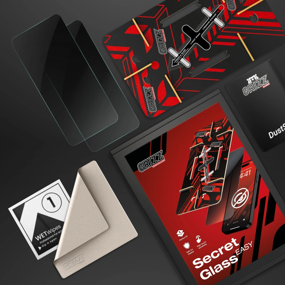 Szkło prywatyzujące GrizzGlass SecretGlass Easy do Samsung Galaxy A55 [2 PACK]