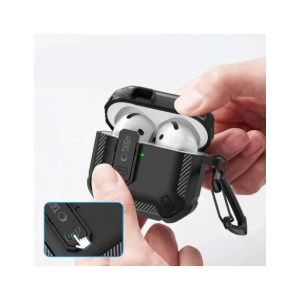 Kup [OUTLET] Etui Tech-Protect Carbonox Apple AirPods 4 Schwarz - OT-859 - {ean13} - Sklep Home Screen