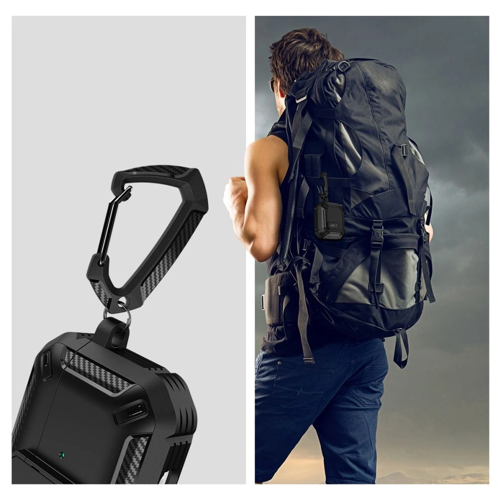 [OUTLET] Etui Tech-Protect Carbonox Apple AirPods 4 Black