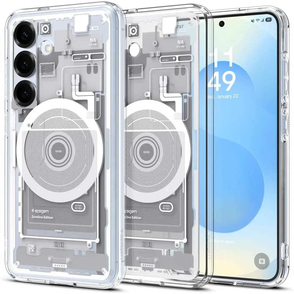 Etui Spigen Ultra Hybrid Mag MagSafe Samsung Galaxy S25 Zero One White