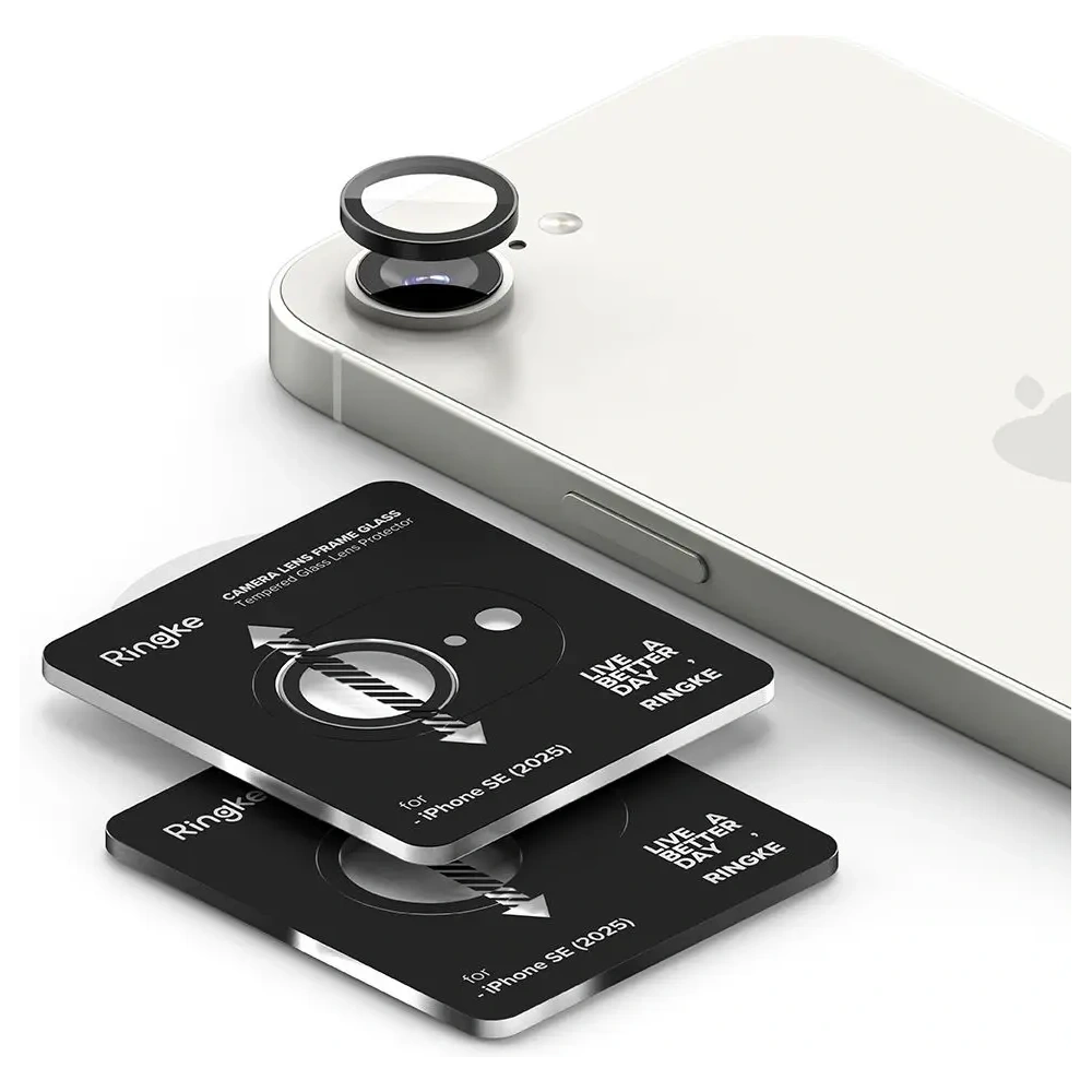Nakładka Ringke Camera Frame Protector Apple iPhone 16e Black [2 PACK]