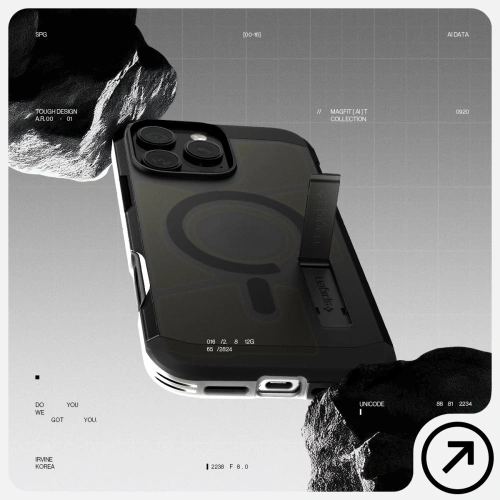 Kup Spigen Tough Armor T Mag MagSafe Apple iPhone 16 Pro Frost Black - SPN16725 - {ean13} - Sklep Home Screen