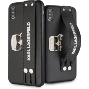 Kup Etui Karl Lagerfeld KLHCI65HA2BK Apple iPhone XS Max hardcase czarny/black Iconic Hand Strap - KLD289BLK - {ean13} - Sklep Home Screen