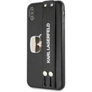 Karl Lagerfeld KLHCI65HA2BK Apple iPhone XS Max hardcase black Iconic Hand Strap
