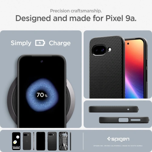 Kup Spigen Liquid Air Google Pixel 9a Mattschwarz - SPN16728 - {ean13} - Sklep Home Screen