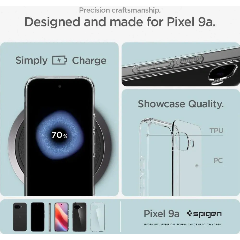 Etui Spigen Ultra Hybrid Google Pixel 9a Crystal Clear