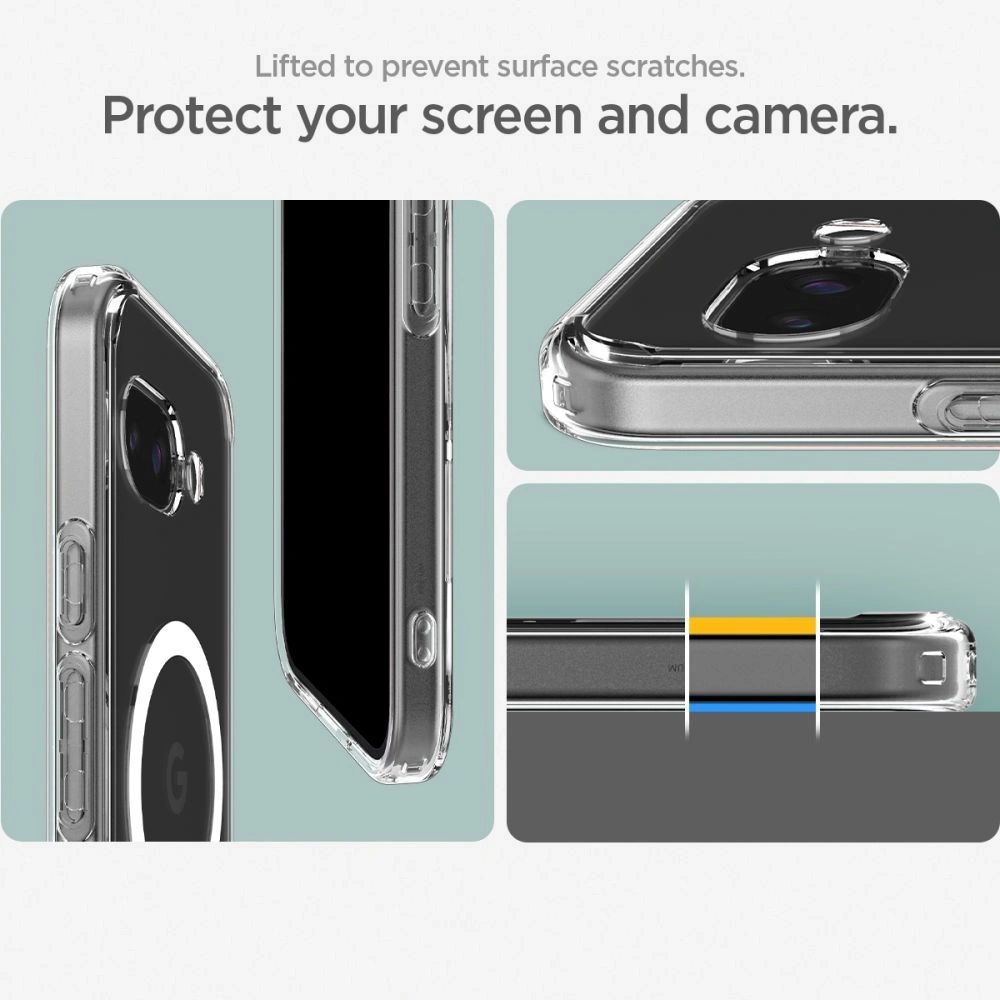 Etui Spigen Ultra Hybrid Mag MagSafe Google Pixel 9a Clear/white