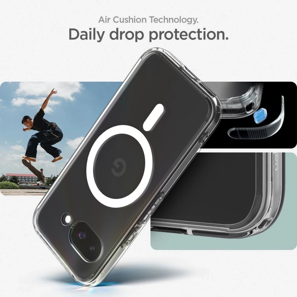 Etui Spigen Ultra Hybrid Mag MagSafe Google Pixel 9a Clear/white