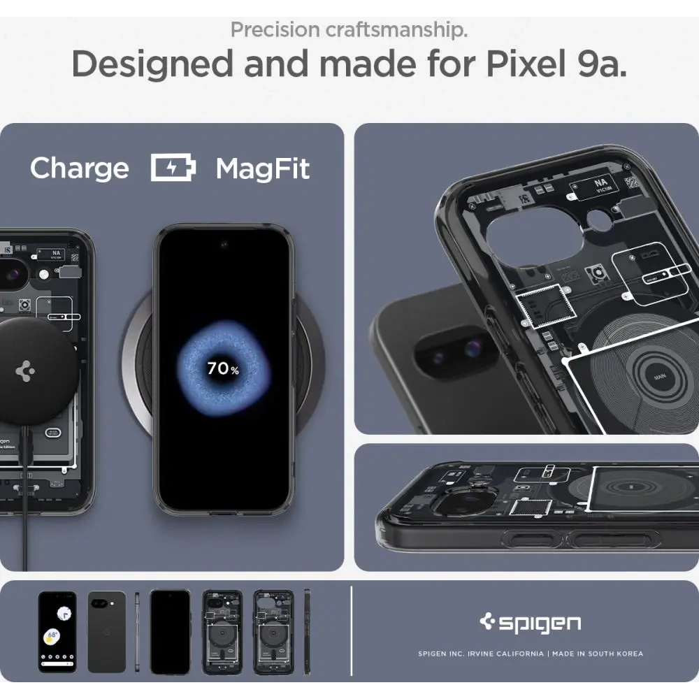 Etui Spigen Ultra Hybrid Mag MagSafe Google Pixel 9a Zero One Black