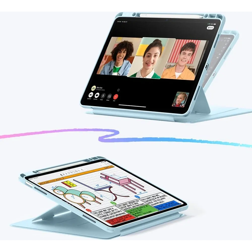 Etui ESR Flip Hybrid Apple iPad Air 13" 2024 (6. generacji) / 13" 2025 (7. generacji) Sky Blue