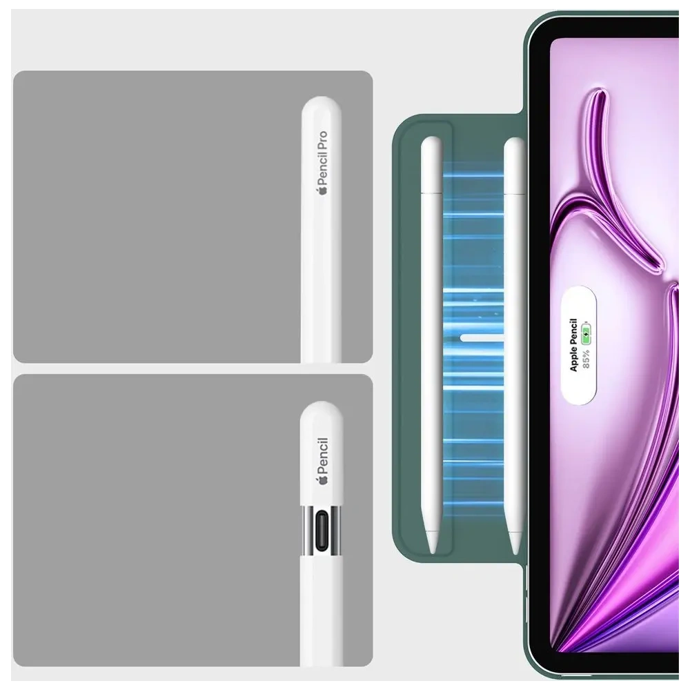 Etui ESR Rebound Magnetic Apple Apple iPad Pro 12.9 2020/2021/2022 (4., 5. i 6. generacji) / Air 13" 2024 (6. generacji) / 13" 2025 (7. generacji) Forest Green