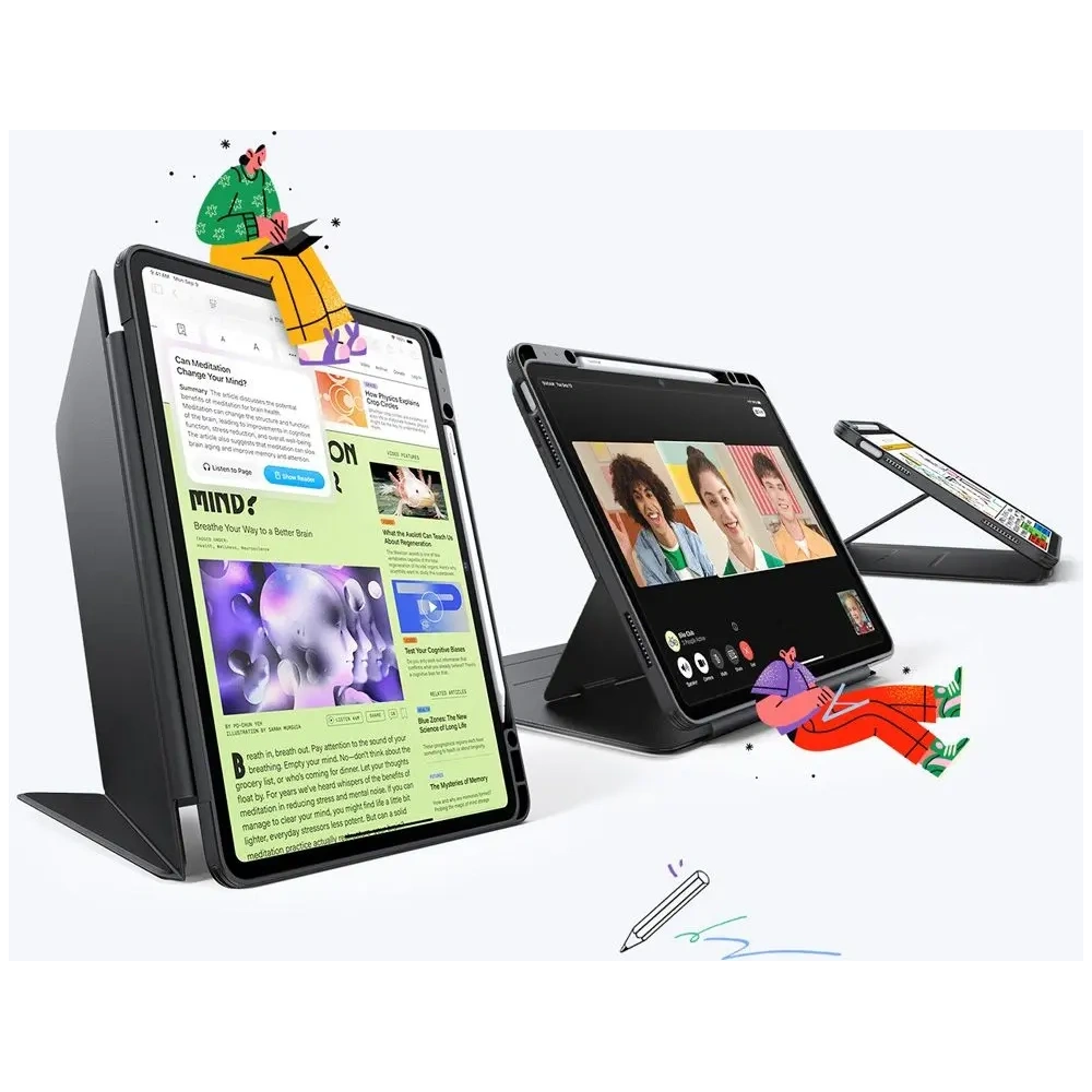 Etui ESR Flip Hybrid Apple iPad Air 13" 2024 (6. generacji) / 13" 2025 (7. generacji) Black