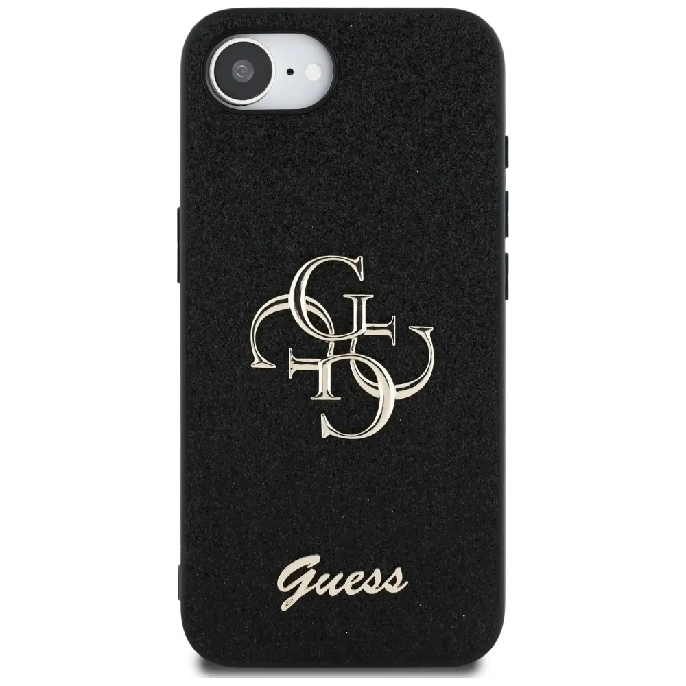 Etui Guess Fixed Glitter Big 4G do Apple iPhone 16e czarny